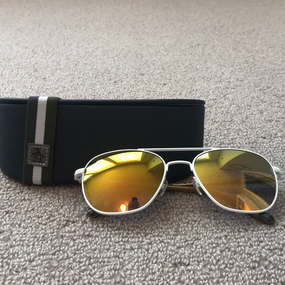 Original Penguin White Sunglasses